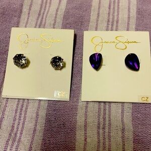 2 pairs Jessica Simpson Earrings